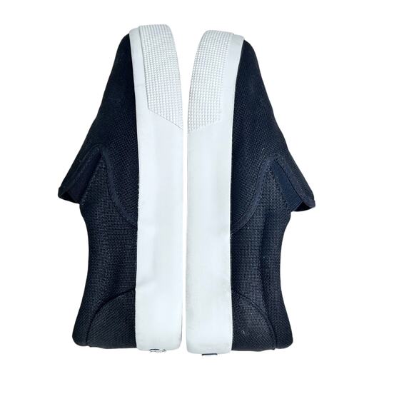 Superga Black White Womens Canvas Low Top Platform Slip On Sneaker - Picture 7 of 10